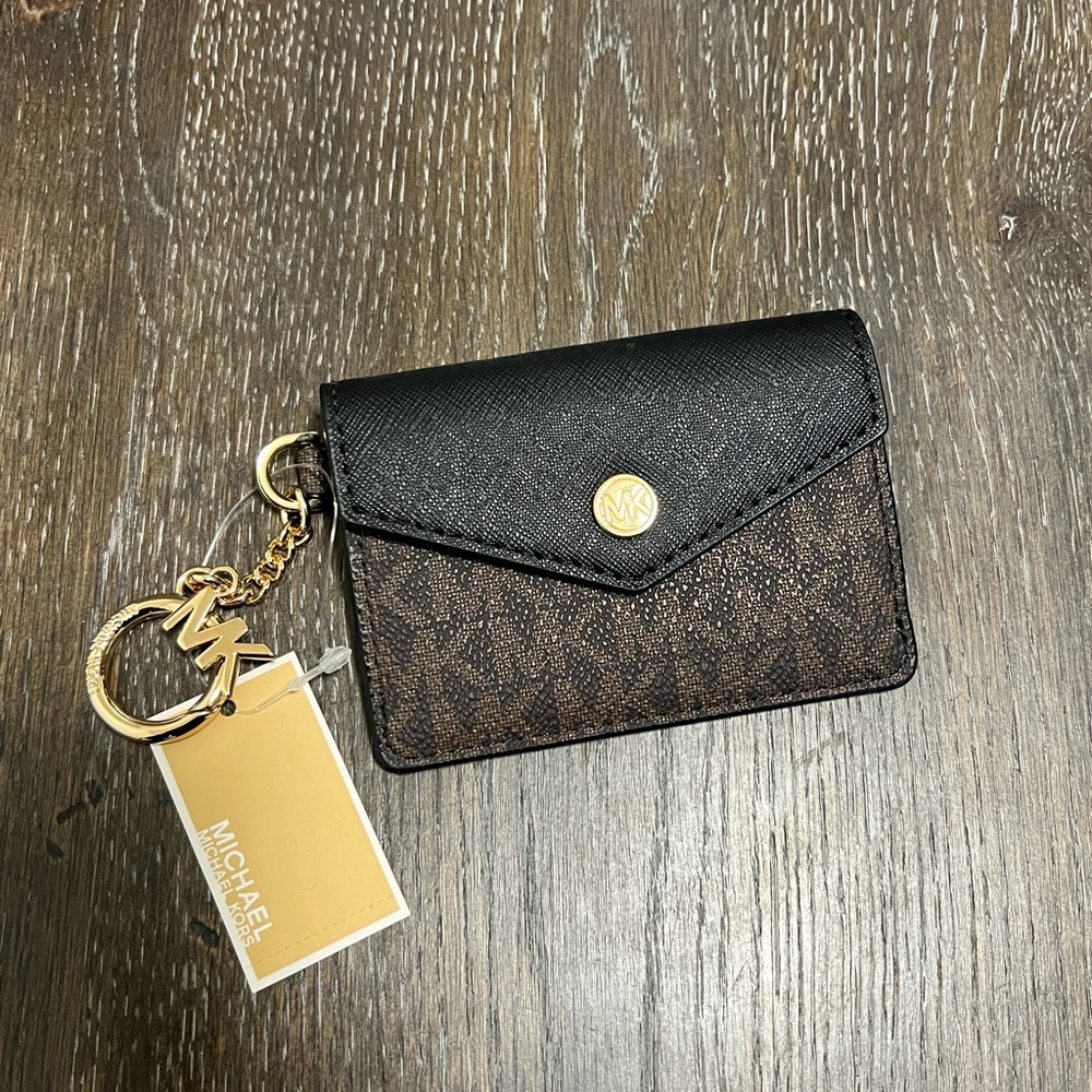 Michael Kors Brown/ Black Womens keychain purse